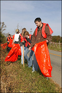 Adopt-a-Highway volunteers